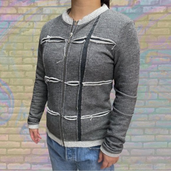 Retro BAR by Meliz Kozan Grunge Zip Up Hoodie - Picture 3 of 3